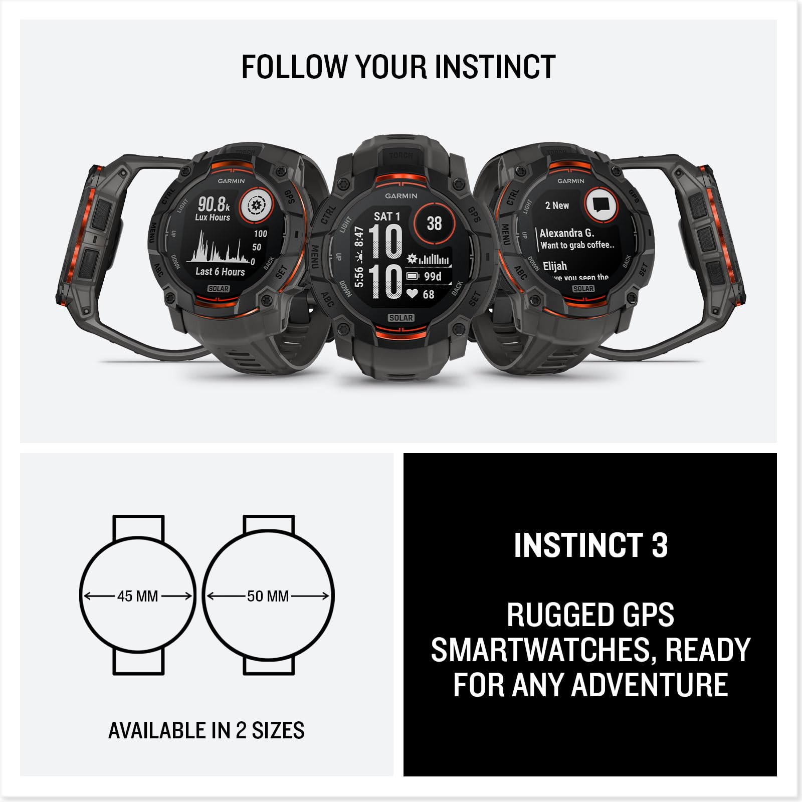 Instinct 3 Solar Smartwatch Instinct 3 Solar Smartwatch